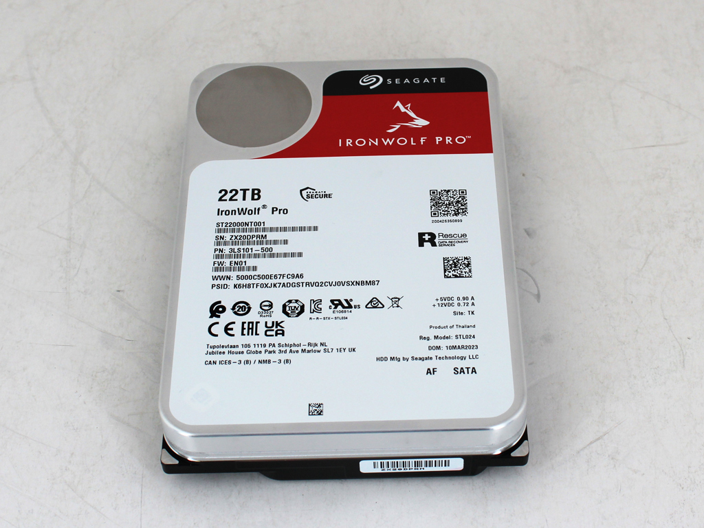 Seagate IronWolf Pro NAS, 22 TB (Vorderseite).