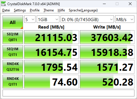 CrystalDiskMark 7.0.0 RAID