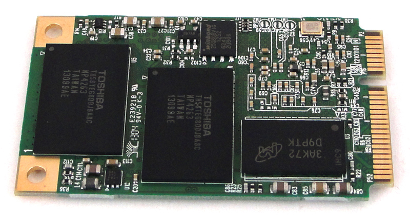 Hohe Speicherkapazität auf engstem Raum: Plextor M5M mit mSATA-Interface.