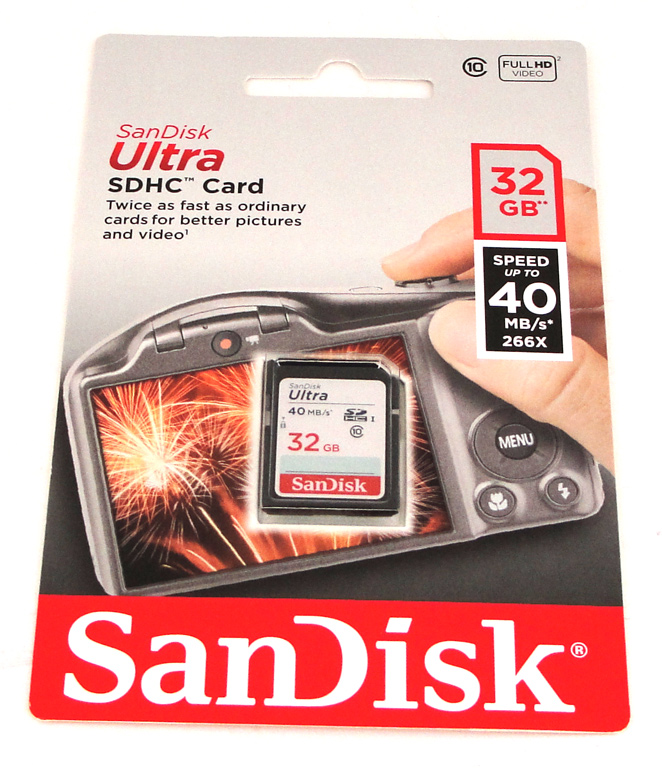 SanDisk Ultra SDHC, 32 GB