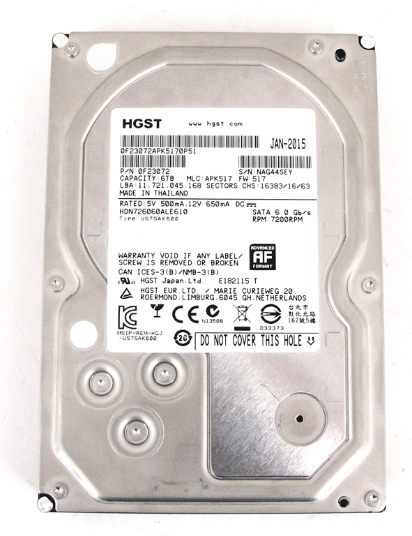 HGST Deskstar NAS, 6 TB