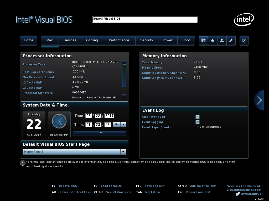 Intel Visual BIOS.