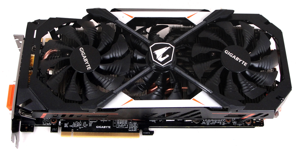 Gigabyte schickt die AORUS GTX 1080 mit einer Windforce-Kühlung ins Rennen.