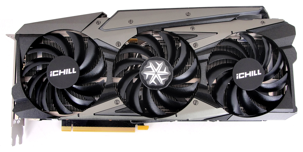 Die neue Inno3D GeForce RTX 3060 Ti iCHILL X3 Red wird von insgesamt drei Lüftern gekühlt.