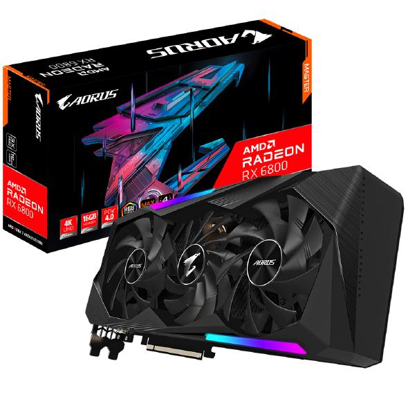 Gigabyte AORUS Radeon RX 6800 MASTER 16G (Bildquelle: Gigabyte)