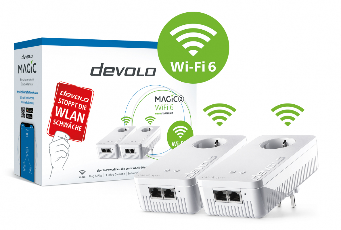 devolo Magic 2 WiFi 6 Mesh Starter Kit