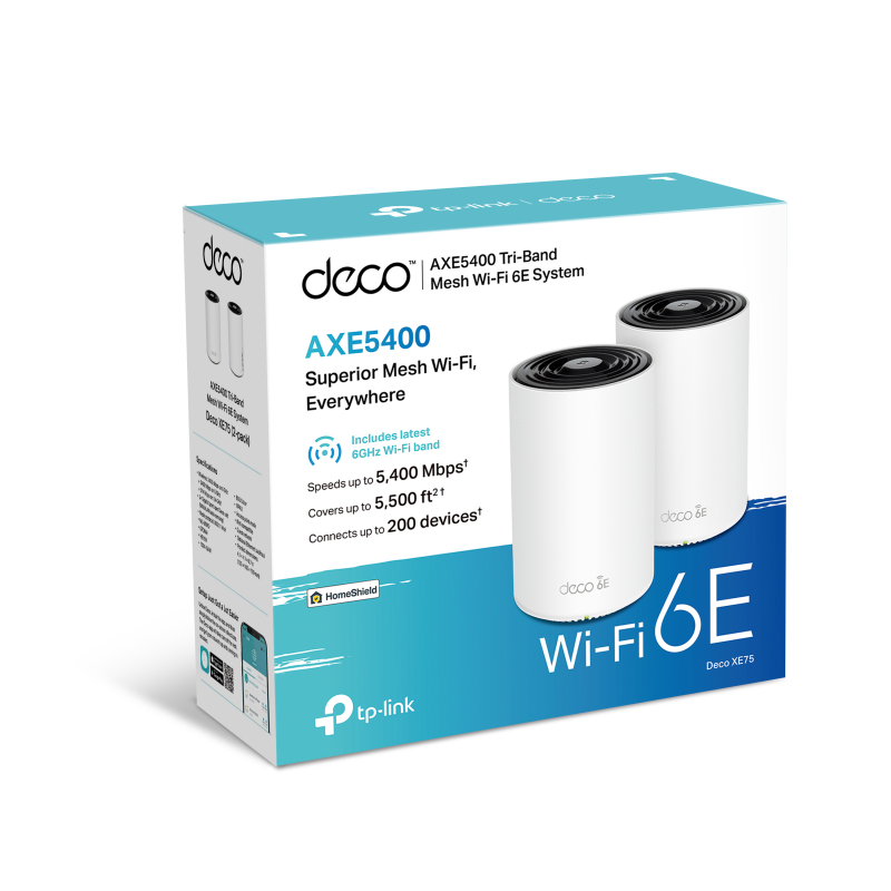 Deco XE75 Tri-Band-Mesh-Wi-Fi-6E-System